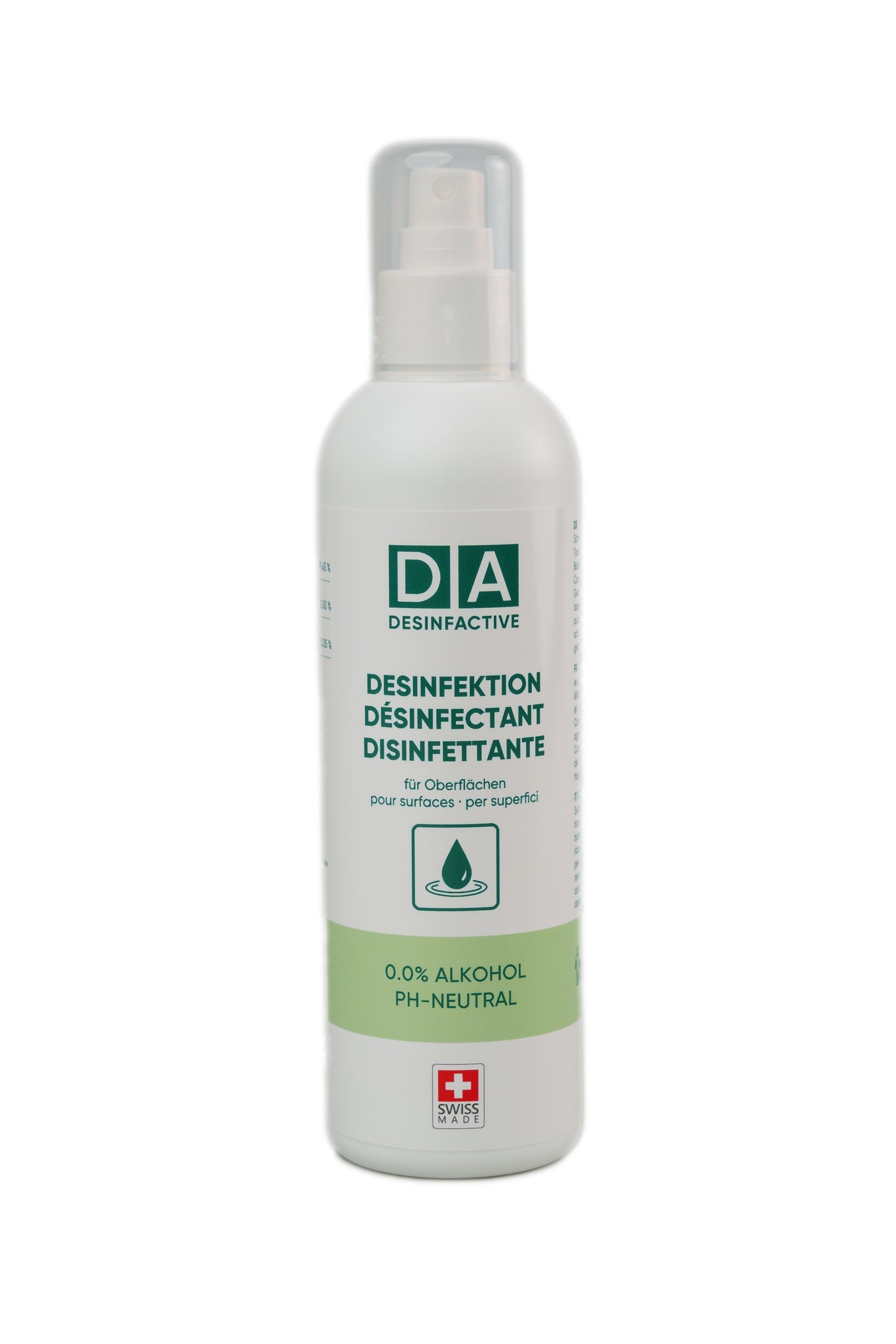 Alkoholfreies Desinfektionsmittel für Trinkwasser, Filtersysteme, Anlagen und Hausinstallationen